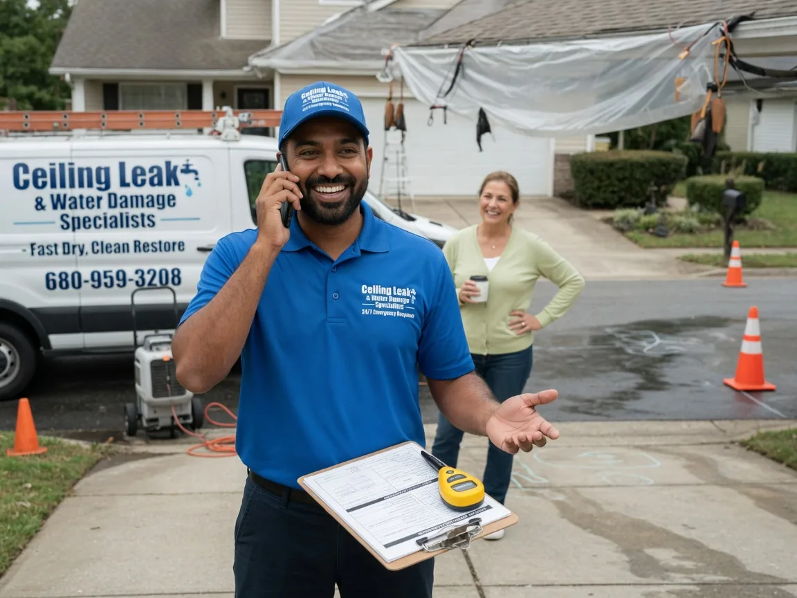 Ceiling Leak Cleanup Fort Sill, OK FAQs